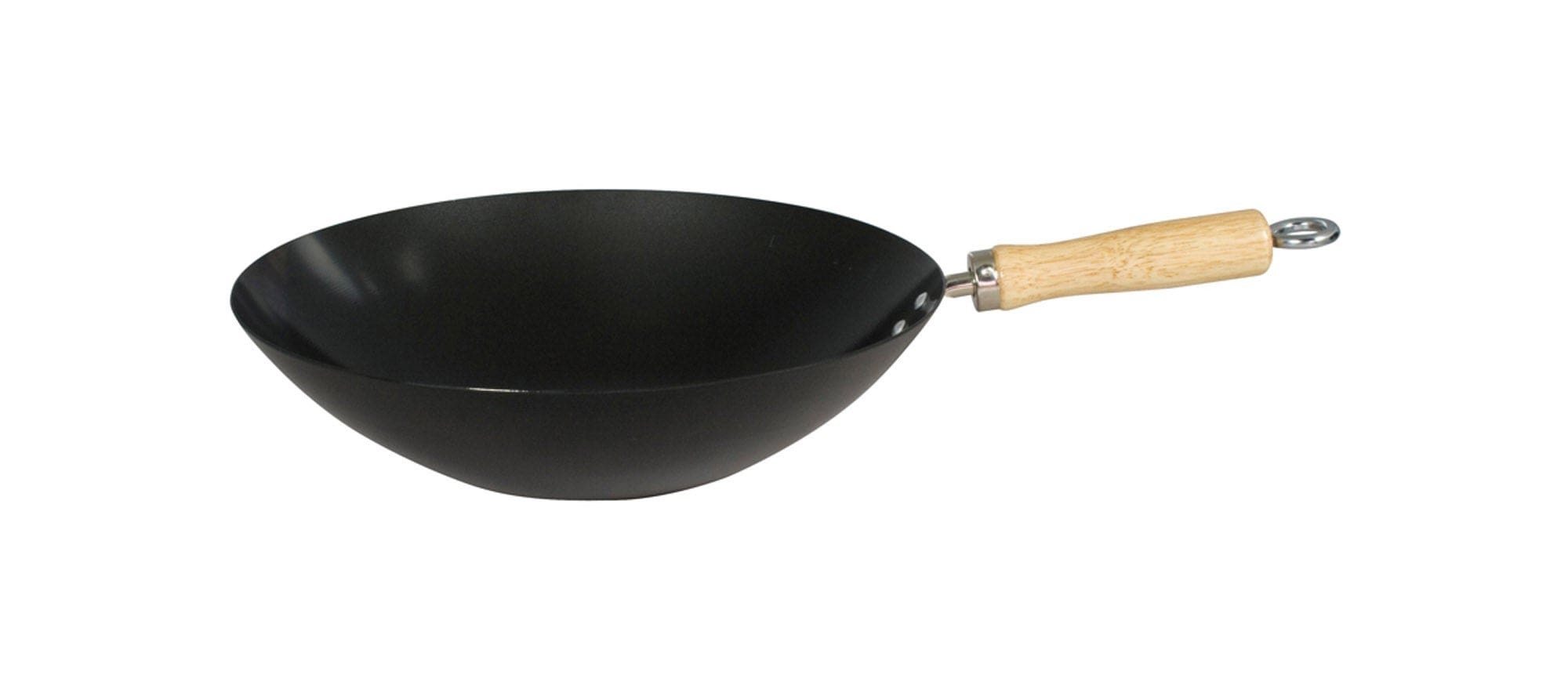 NON-STICK Wok w/Wood Handle